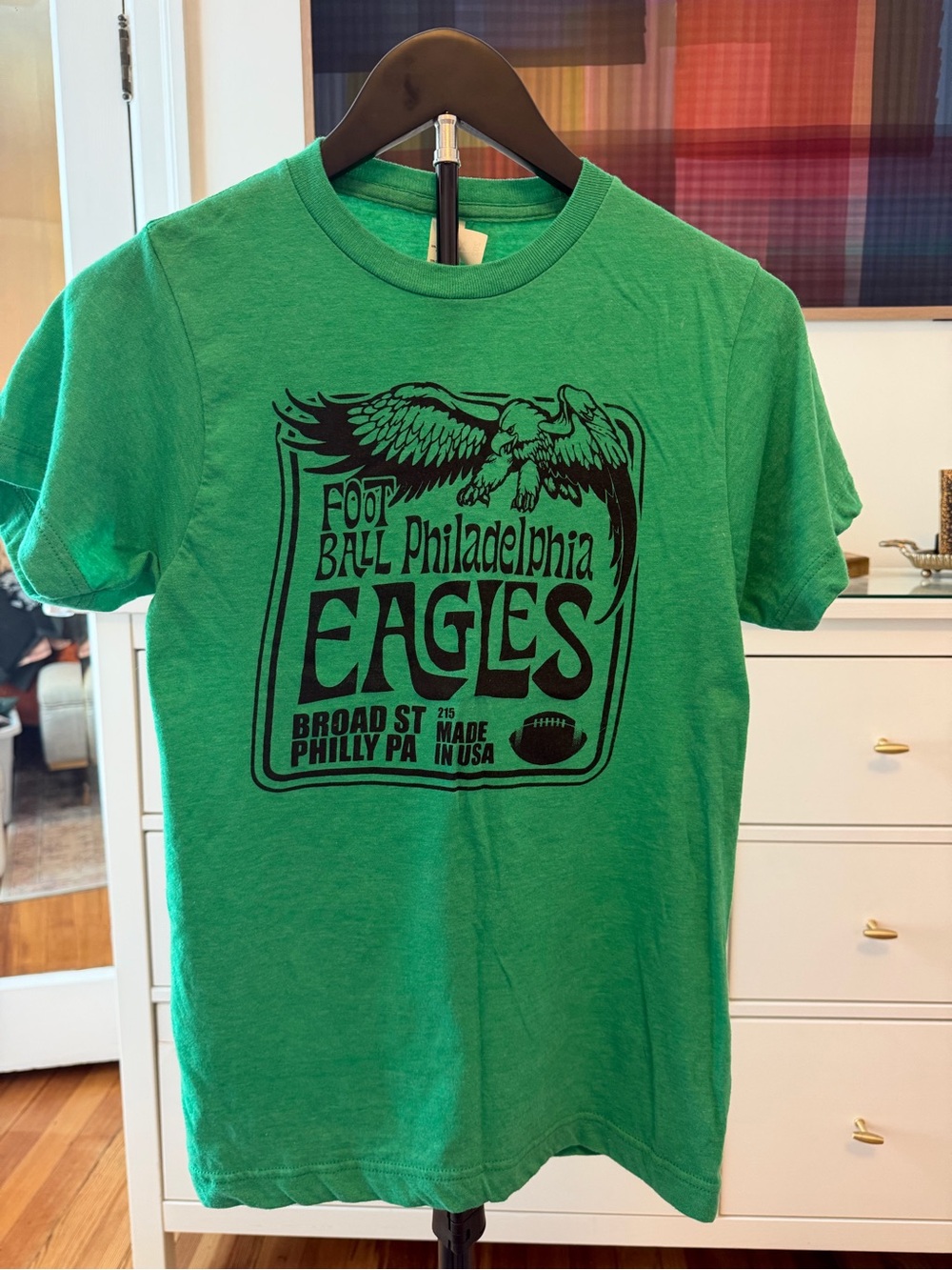 Tultex Green T-Shirt with Black Graphic